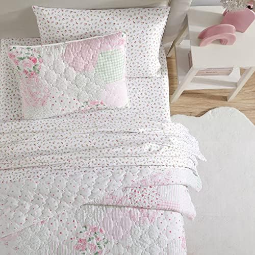 Laura Ashley Kids Quilt Set Reversible Ellyn Pink Twin