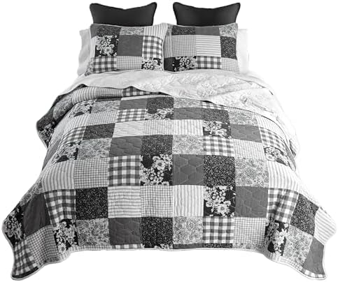 Donna Sharp Indiana Farmhouse Quilt Set - Queen Size 3-Piece