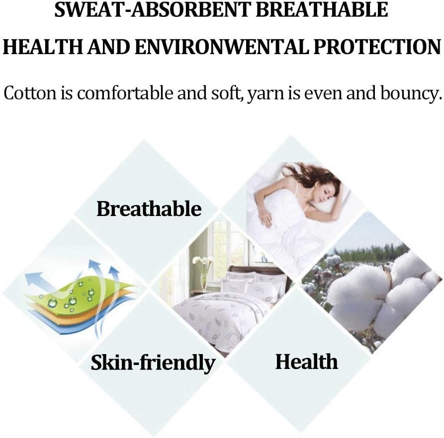 YUSIWOAL Cotton Quilt Bedspread 3PCS Reversible Set