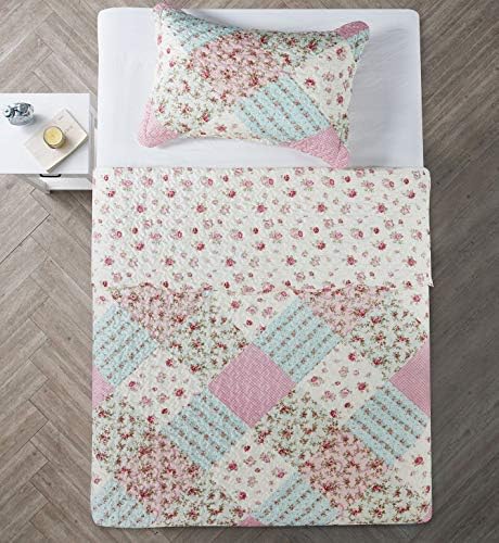 Brilliant Sunshine Roses Quilt Set Twin XL