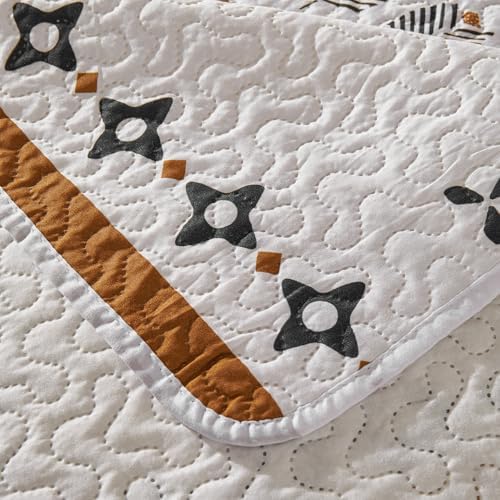 Cmfshape Queen Bohemia Quilt Set - 3 Pieces Reversible