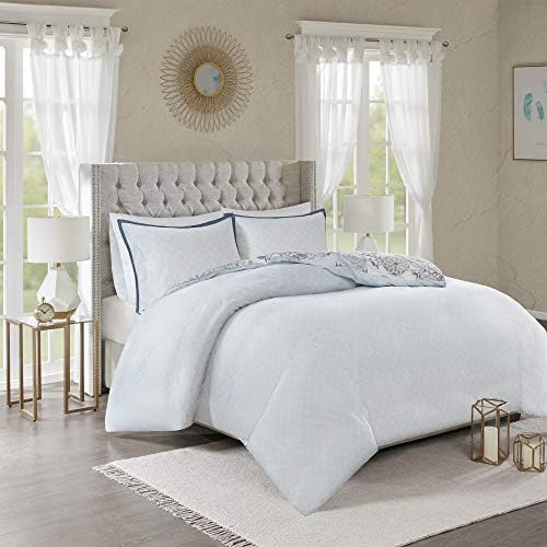 Madison Park Isla Reversible Duvet Cover Set - 3 Piece Blue KingCal King