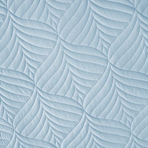 Whale Flotilla Light Blue Quilt Set Queen Size
