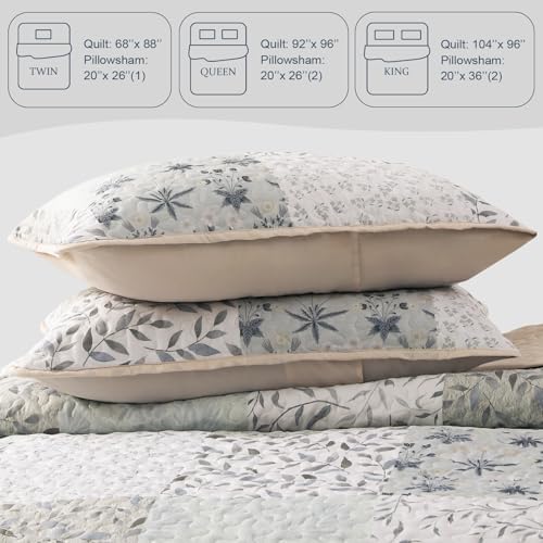 Exclusivo Mezcla Reversible Boho Quilt Set King Size