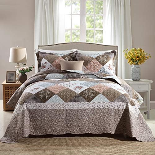 Travan 3-Piece Queen Quilt Set with Shams 1