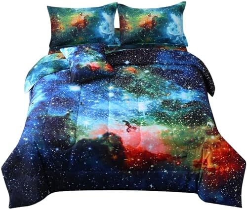 JQinHome Galaxy Themed 6-Piece Bed in a Bag