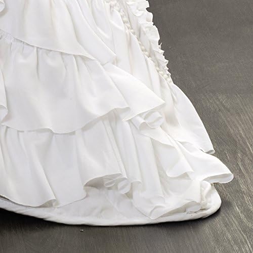 Lush Decor Kemmy Ruffled Quilt Set 3 Piece White