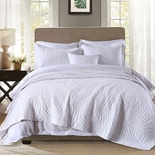 YUSIWOAL Cotton Quilt Bedspread 3PCS Reversible Set