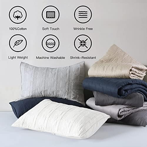 HORIMOTE HOME 100 Cotton King Size Quilt Set 3-Piece