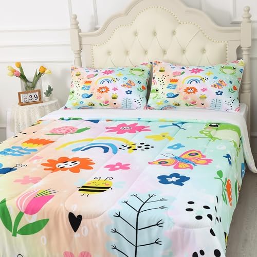 FUYEUN Rainbow Comforter Set Queen Size 1