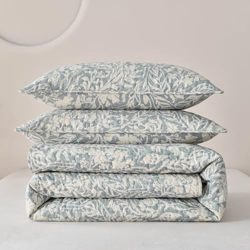 DURLENGEN 3Pcs California King Quilt Set with Pillow Shams