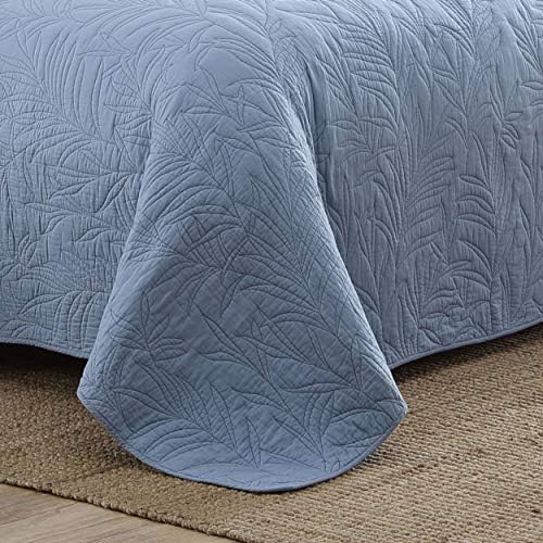 Tommy Bahama Soft Breathable Quilt Bedspread Twin Blue