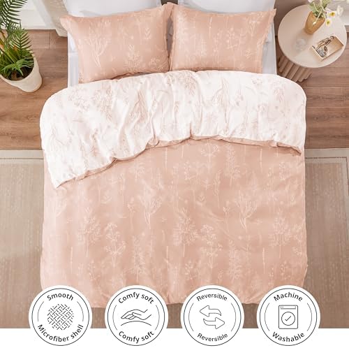 Loves Cabin Dusty Rose Pink Queen Comforter Set