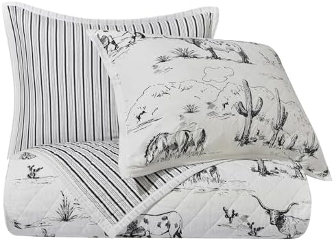 Paseo Road Western Quilt Set 3 Piece Full Queen