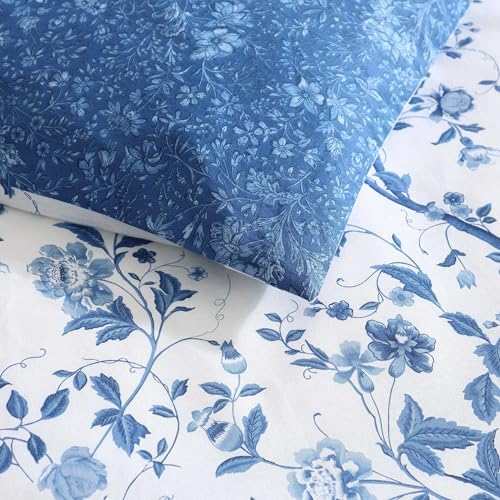 Laura Ashley Queen Comforter Set with Shams and Throw Pillows