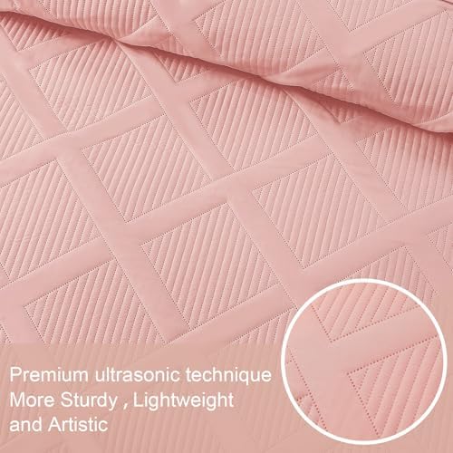 Exclusivo Mezcla Twin Quilt Set Modern Striped