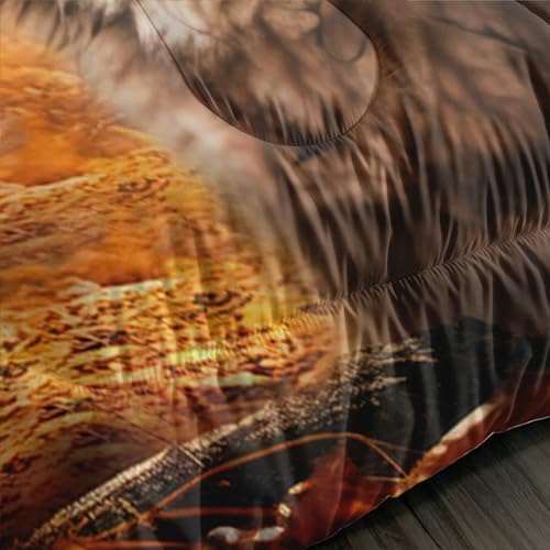 3D Wolf Comforter Set Twin Size for Kids