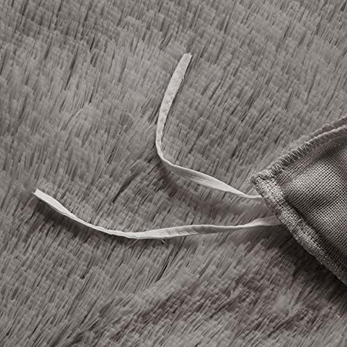 Intelligent Design Shaggy Duvet Cover Set Grey 3 Piece
