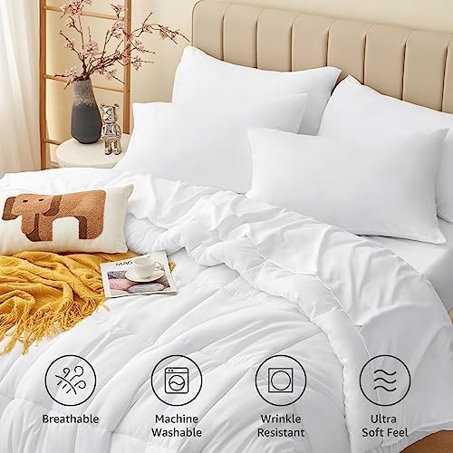 CozyLux Twin XL Comforter Set - 5 Piece Bed in a Bag