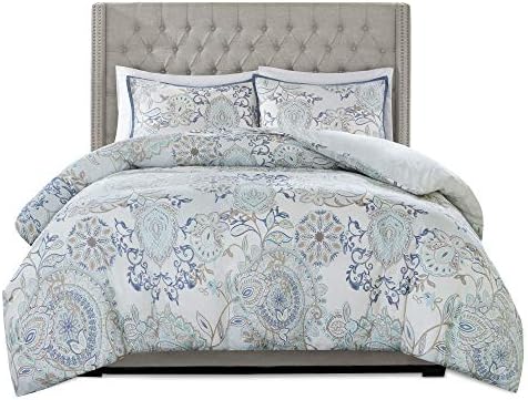 Madison Park Isla Reversible Duvet Cover Set - 3 Piece Blue KingCal King