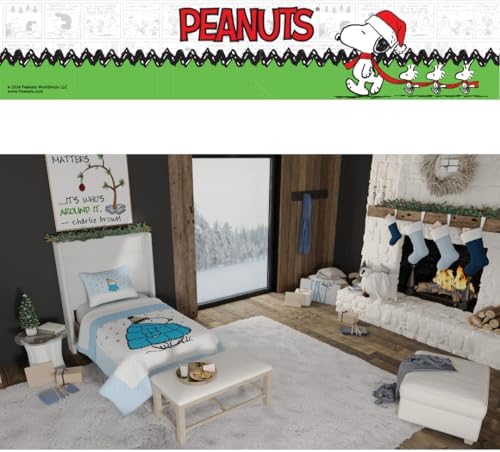 Franco Snoopy Puffer Coat Quilt Set Twin 2 Piece