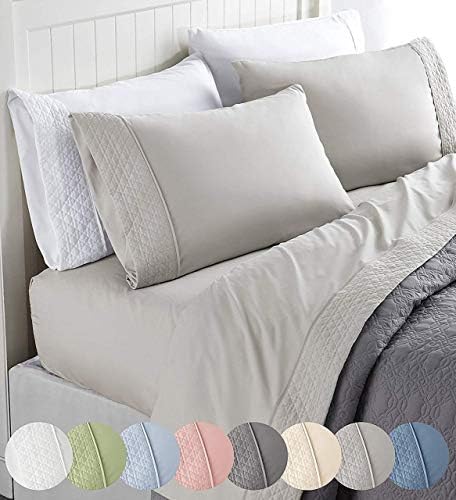 Elegant Comfort Luxury 4-Piece Twin Bed Sheet Set