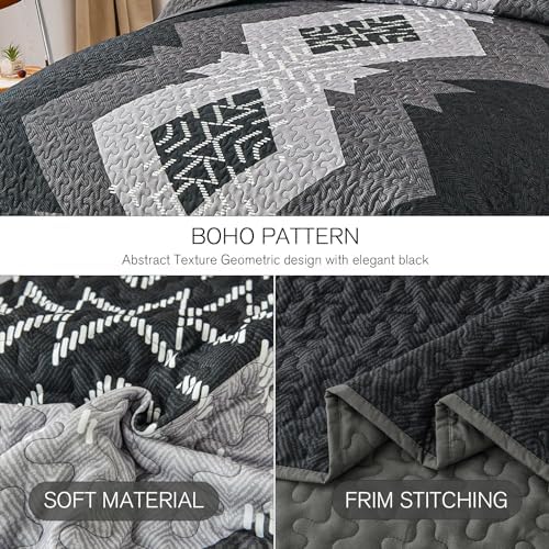 Dintszyayue Boho Queen Quilt Set 3 Pieces