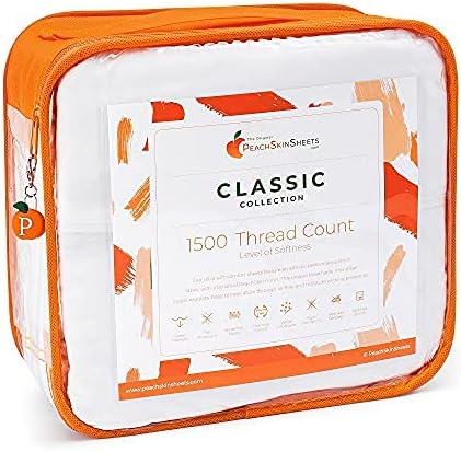 PeachSkinSheets Original 1500TC Queen Duvet Cover Set Graphite Gray