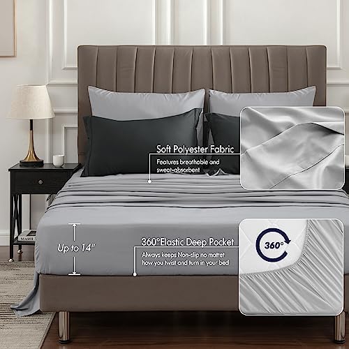 BEDELITE Twin XL Comforter Set 5 Pieces Bed in a Bag