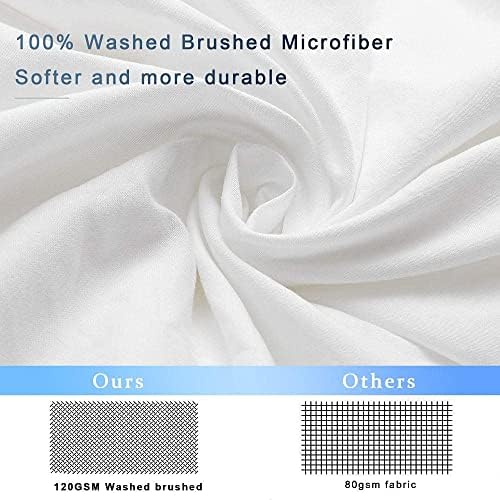 Queen Duvet Cover Set with Zipper Microfiber for Soft Sleep