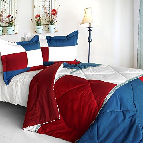 Fate Sky Quilted Patchwork Comforter Set King Size