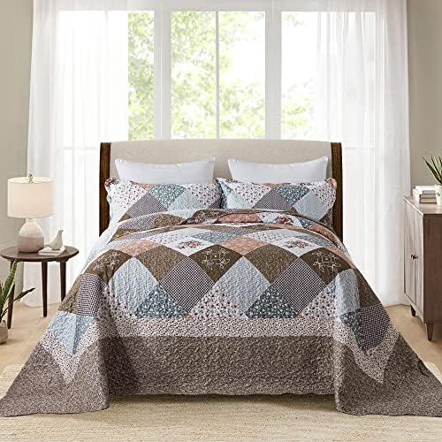 HoneiLife Oversized King Quilt Set 3 Pcs