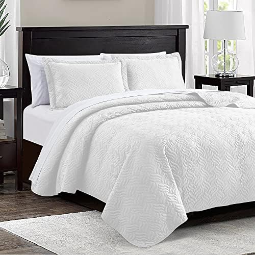 Loves Cabin King Size Quilt Set - Modern Wave Pattern