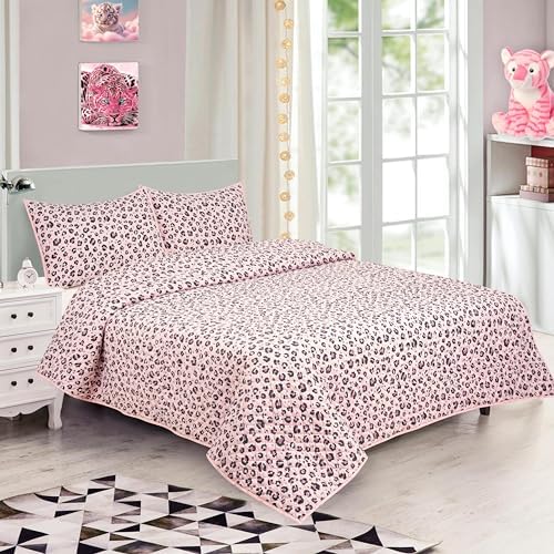 Cheetah Girl Power Quilt Set Full 1