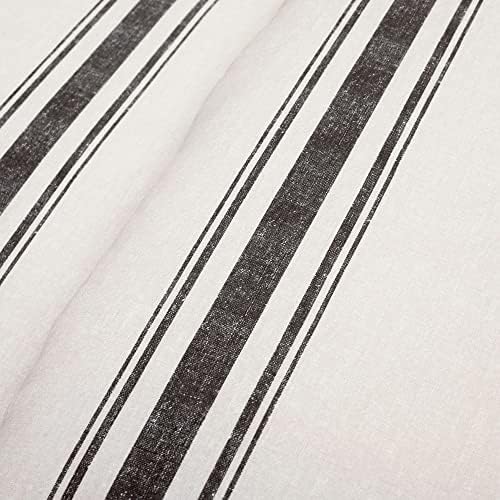 Lush Decor Farmhouse Stripe Reversible Comforter Set