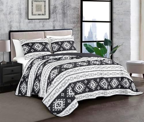 Chezmoi Collection Indie 3-Piece Quilt Set