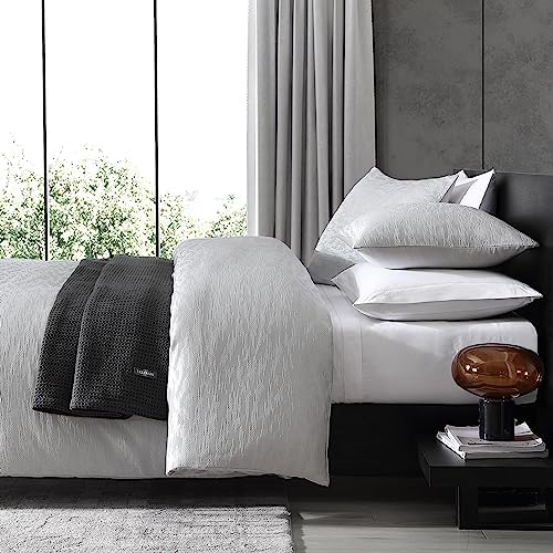 Vera Wang Queen Duvet Cover Set - Illusion Grey