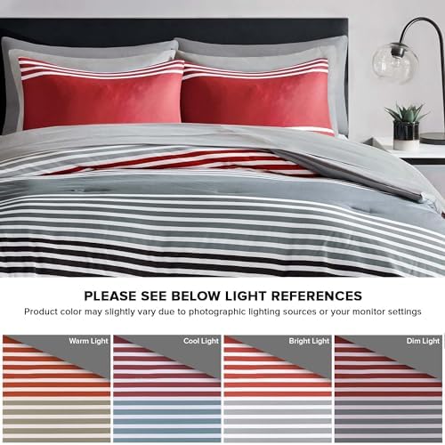 Comfort Spaces Colin Bed in a Bag Twin XL RedGrey