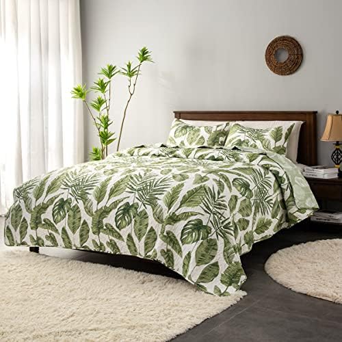 HORIMOTE HOME Tropical Plants Quilt Set Twin 2 Pieces