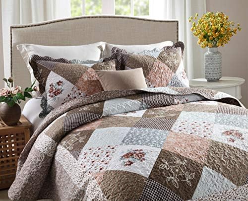 Travan 3-Piece Queen Quilt Set with Shams 1