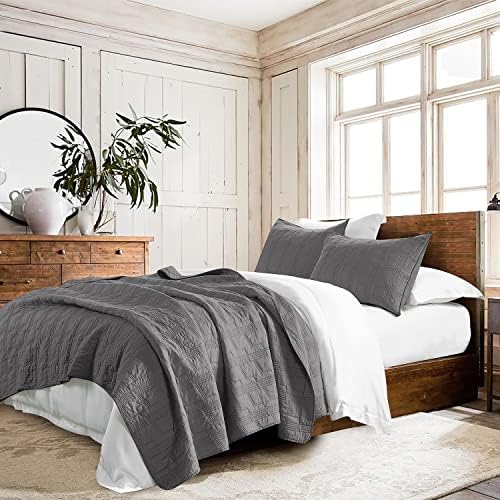 HORIMOTE HOME 100 Cotton King Size Quilt Set with 2 Shams