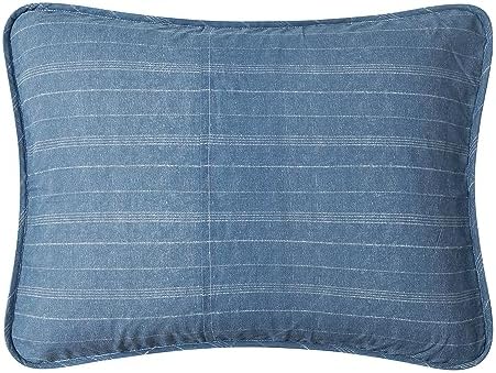 Nautica Twin Quilt Set - Ridgeport Blue Cotton Reversible Bedding