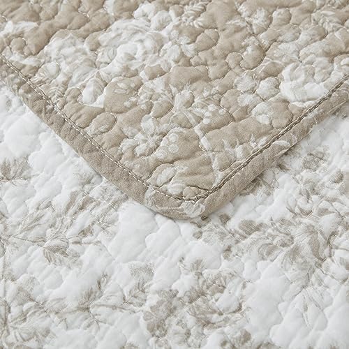 Laura Ashley King Quilt Set - Walled Garden Brown