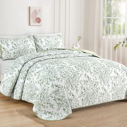 WONGS BDEEING California King Quilt Set Sage Green