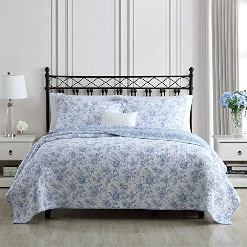 Laura Ashley Home - Reversible Twin Quilt Set with Sham
