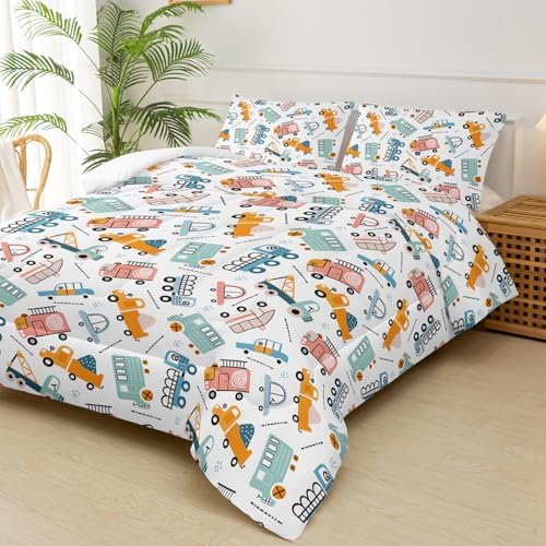 Truck Theme Comforter Set for Boys Full Size