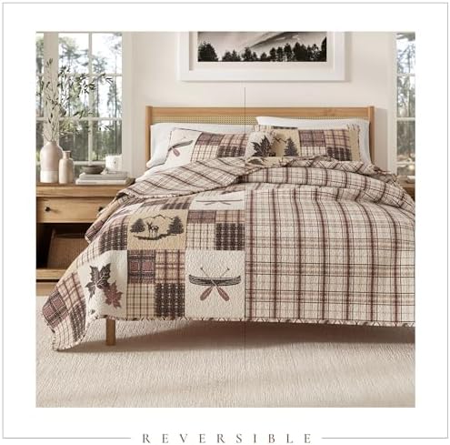 Great Bay Home Redwood King Quilt Set with 2 Shams