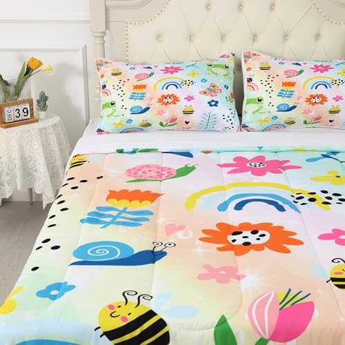 FUYEUN Rainbow Comforter Set Queen Size 1