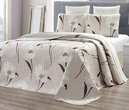 GrandLinen Reversible Quilt Set - Full Size 90 X 88
