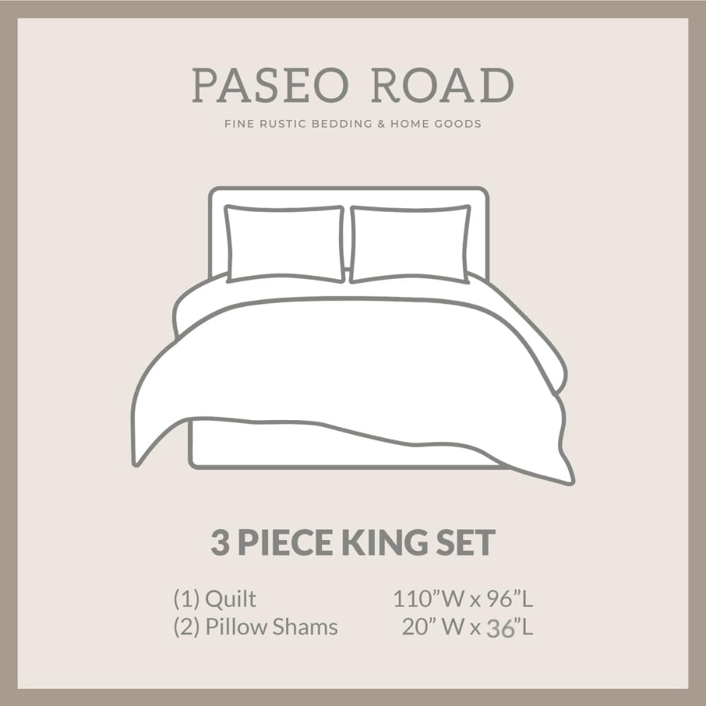 Paseo Road Aztec Reversible Quilt Set 3 Piece King